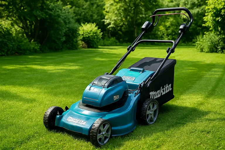 Wat is een Makita accu grasmaaier 43 CM